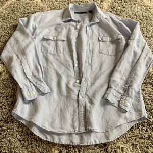 Perry Ellis chambray shirt button down size medium